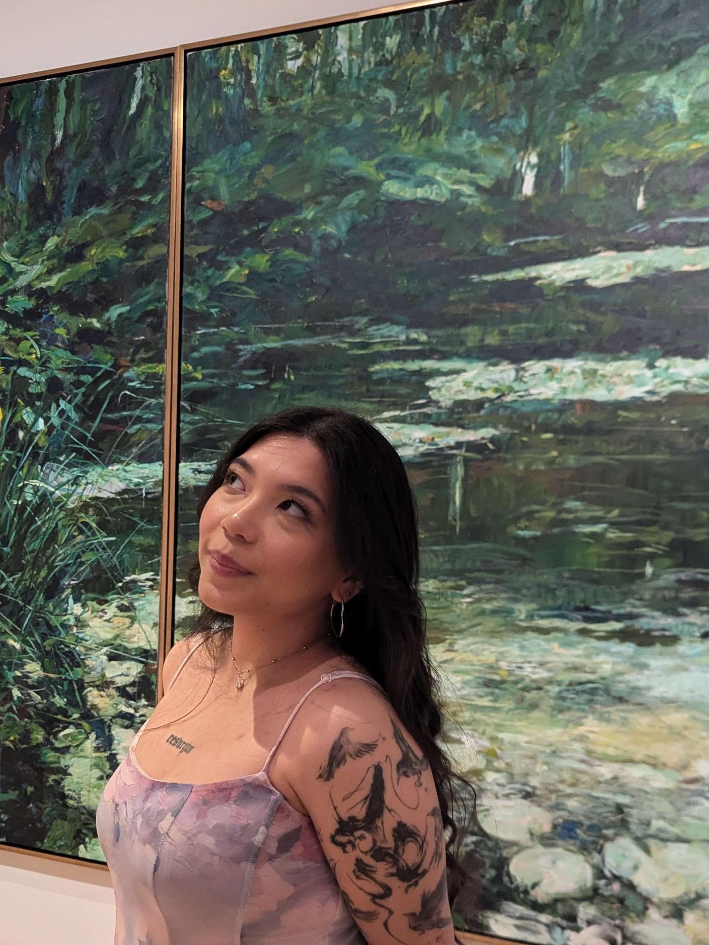 Christina at the Audain Art Gallery