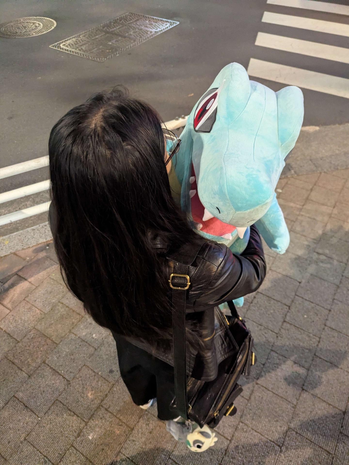 Christina with a colony of Bidoof