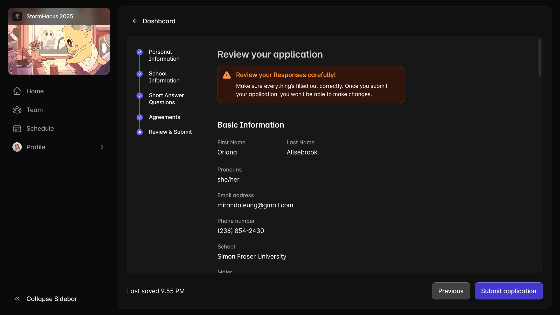 Applicant management